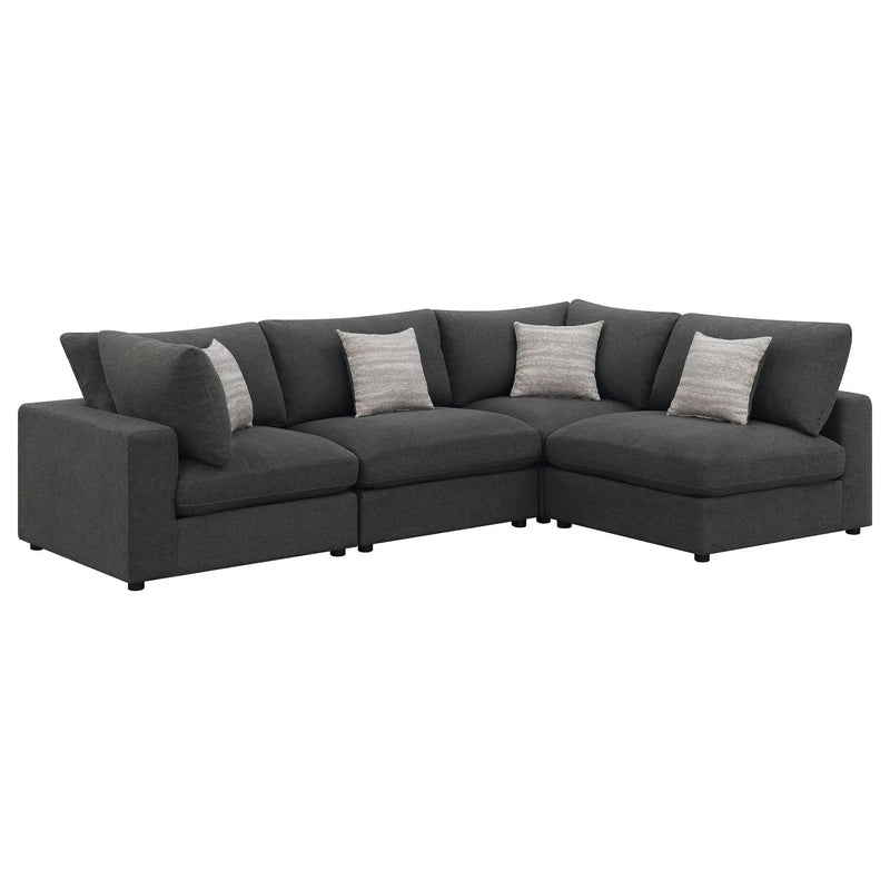Rhette - Upholstered Sectional With Reversible Cushions by HouseOfZazla