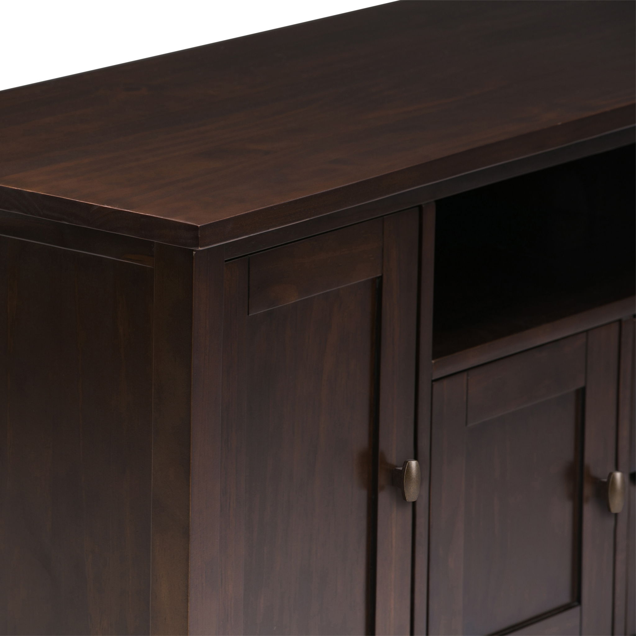 Warm Shaker - TV Media Stand Handcrafted - Tobacco Brown by HouseOfZazla