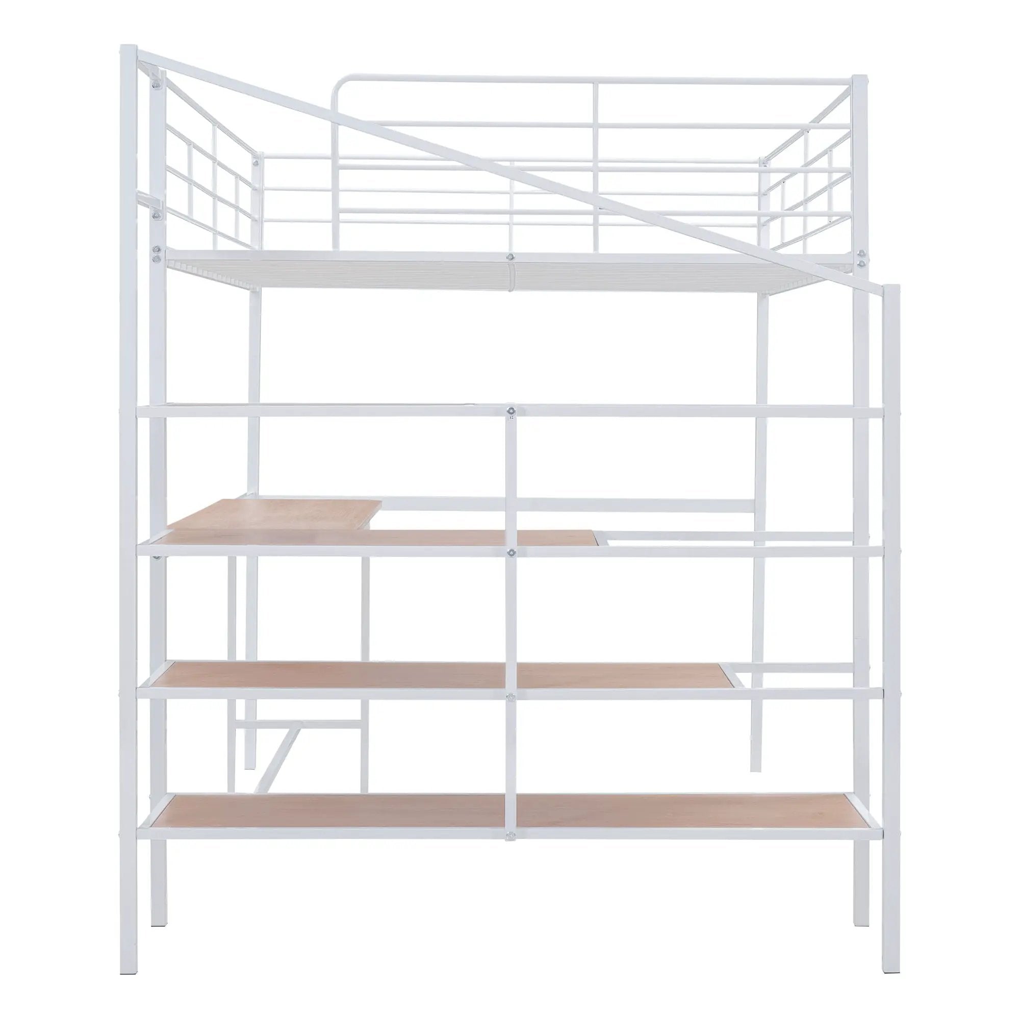 Loft Bed With Desk And Lateral Storage Ladder by HouseOfZazla