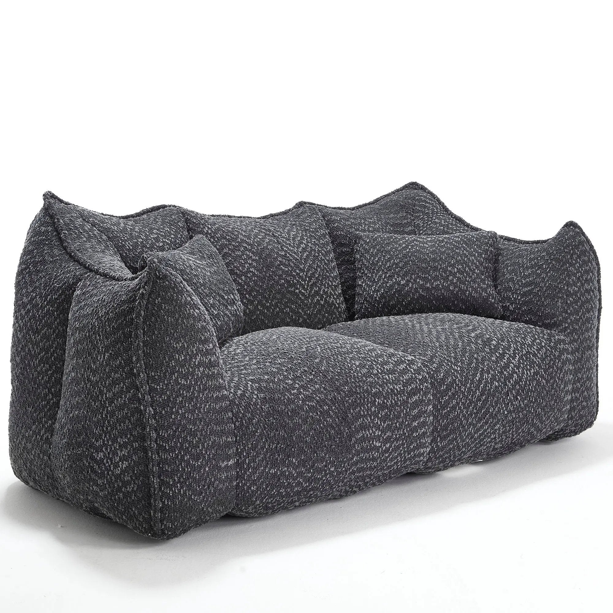 Comfortable Dual Beanbag Chair With High Resilience Foam Core For 2 People by HouseOfZazla
