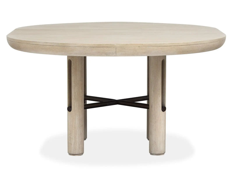 Sunset Cove - Extendable Round Dining Table - Sanibel Brown by Unique Piece Furniture