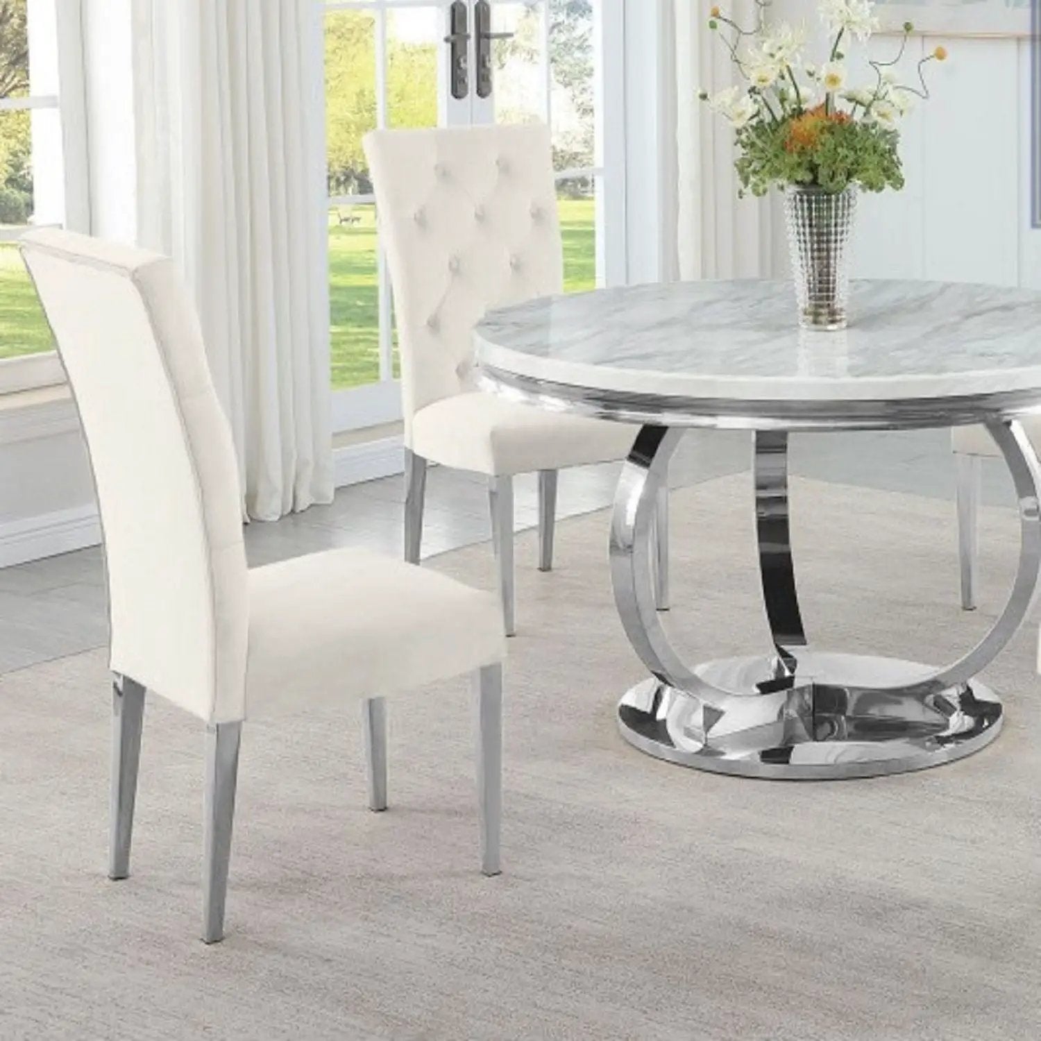 Modern Upholstered Tufted Dining Chair (Set of 2) by Unique Piece Furniture