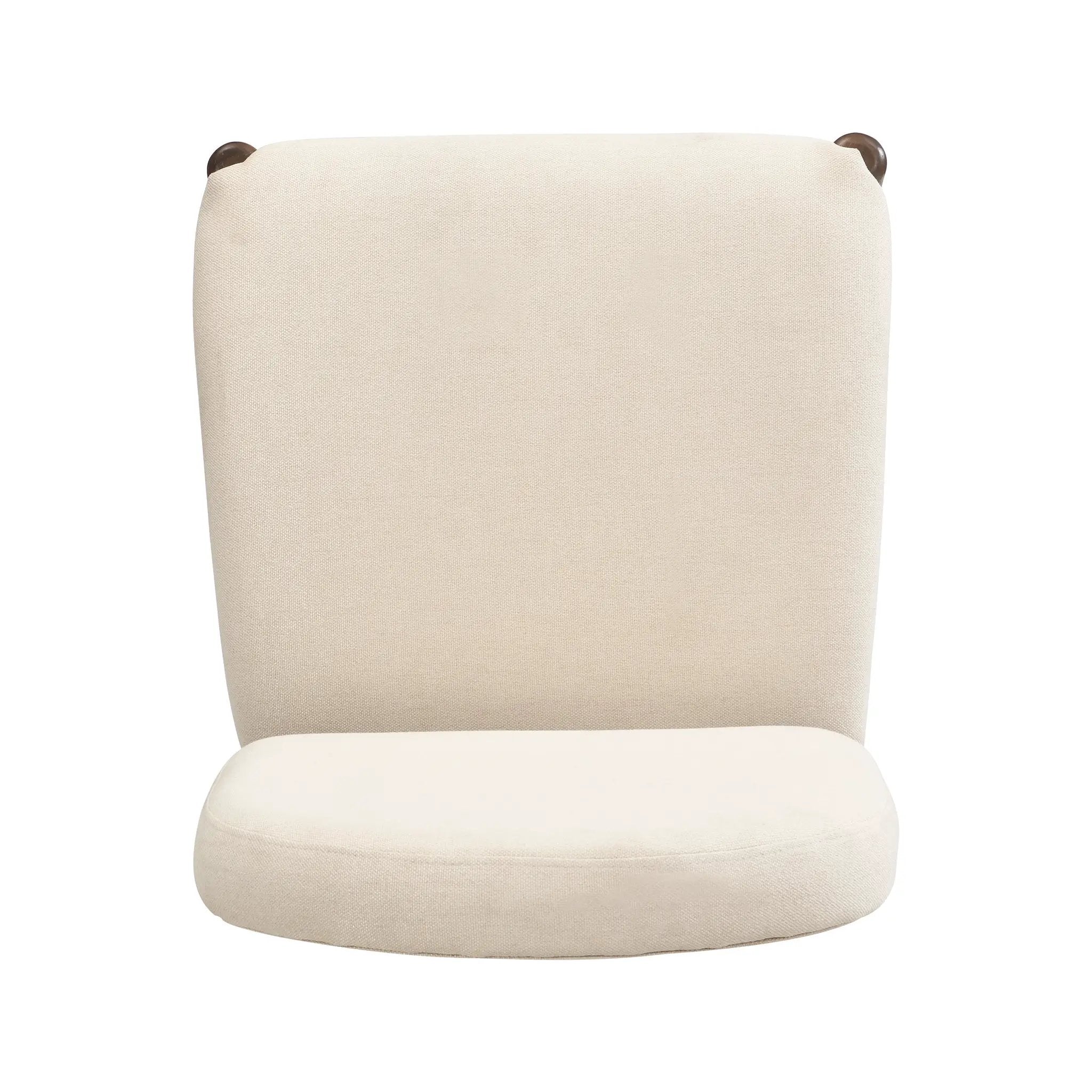 Dining Chairs with Back Mid Century Fabric Upholstered Armless - Set of 2 by HouseOfZazla