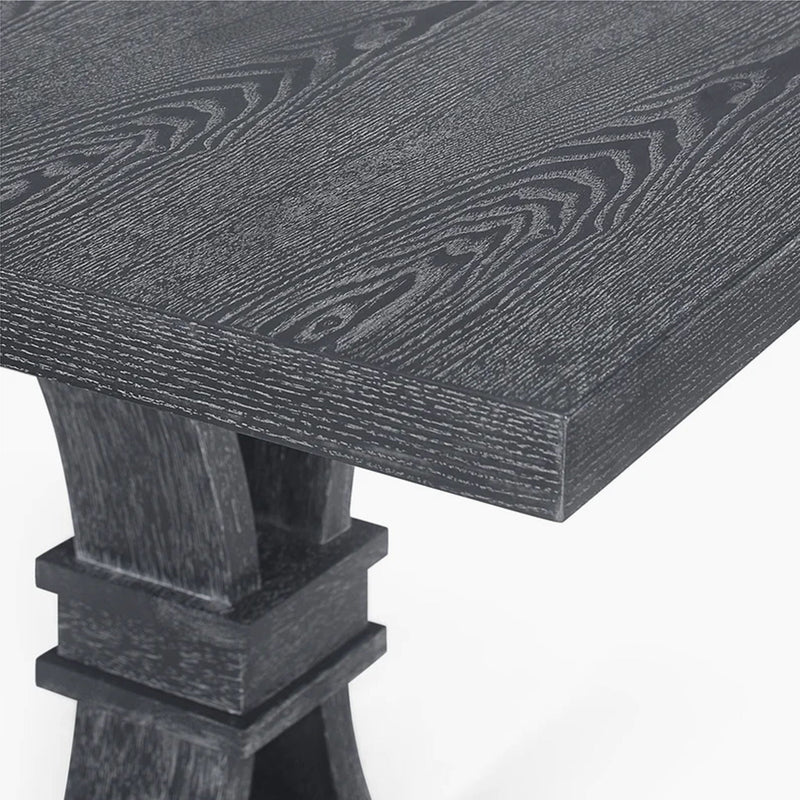 Devingo Extendable Dining Table Rustic Style - Gray by HouseOfZazla