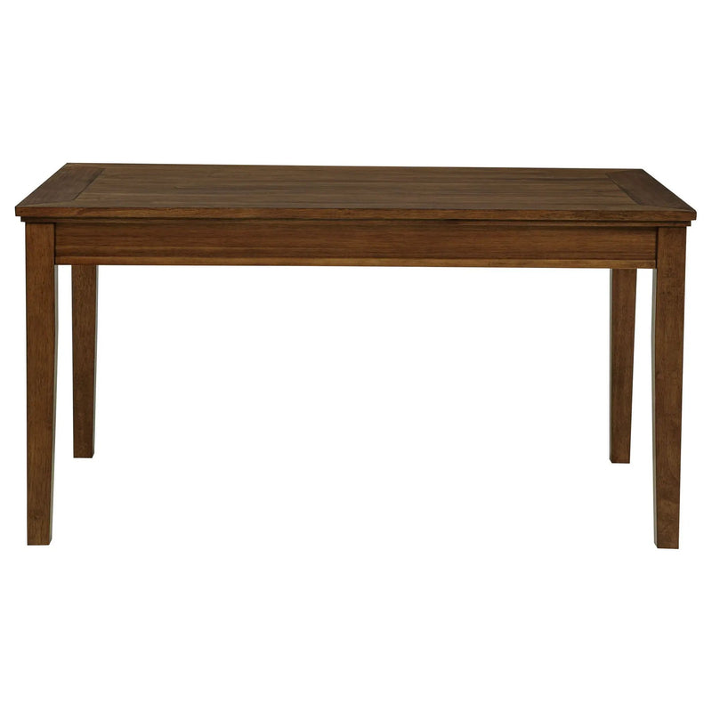 Atwood Rectangular Wood Dining Table Warm Brown by Unique Piece Furniture