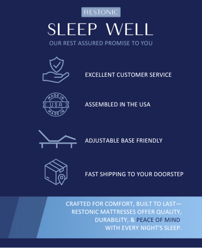 Restonic ComfortCare Hybrid Restful Nights Euro Top Plush Mattress by HouseOfZazla