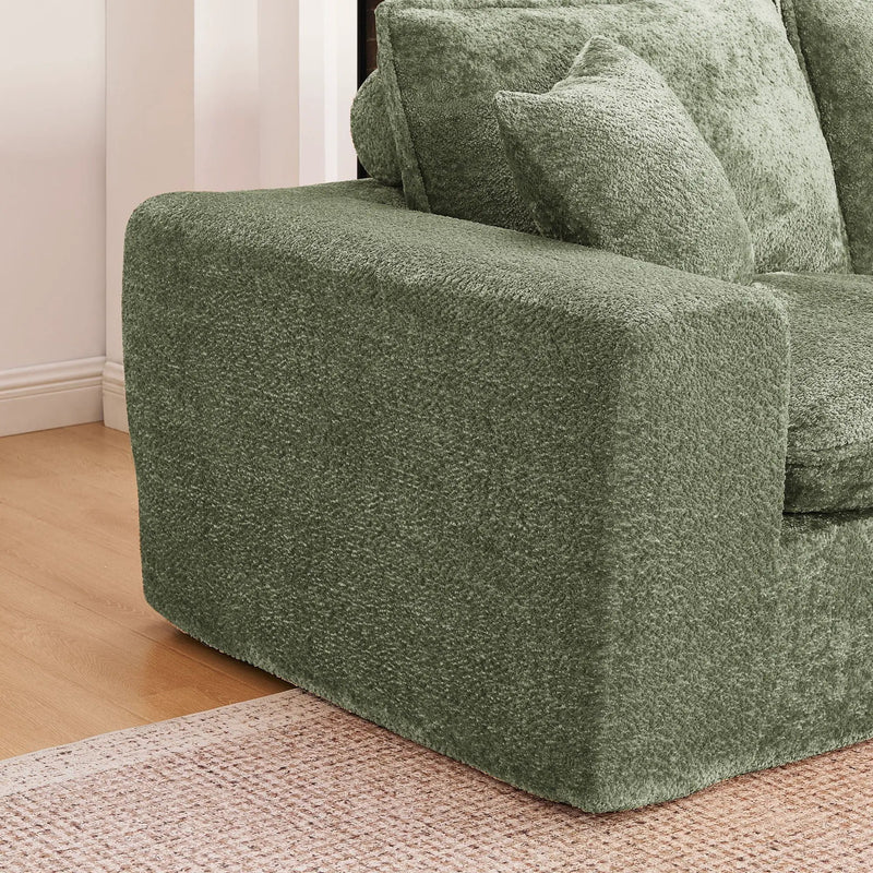 Sectional Sofa With Moveable Ottoman by Unique Piece Furniture
