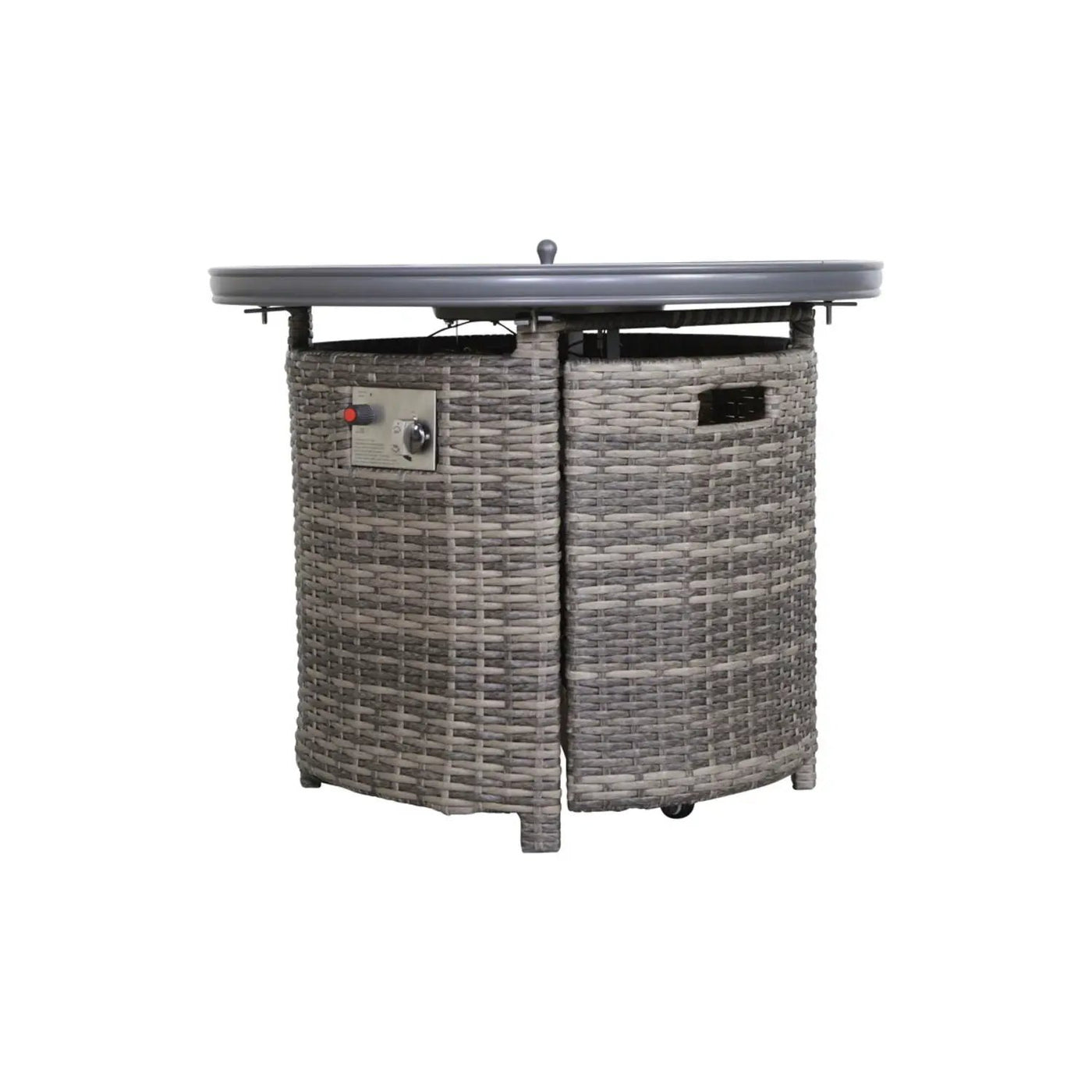 Wicker Outdoor Lounge Set With Cushions And Fire Pit by Unique Piece Furniture