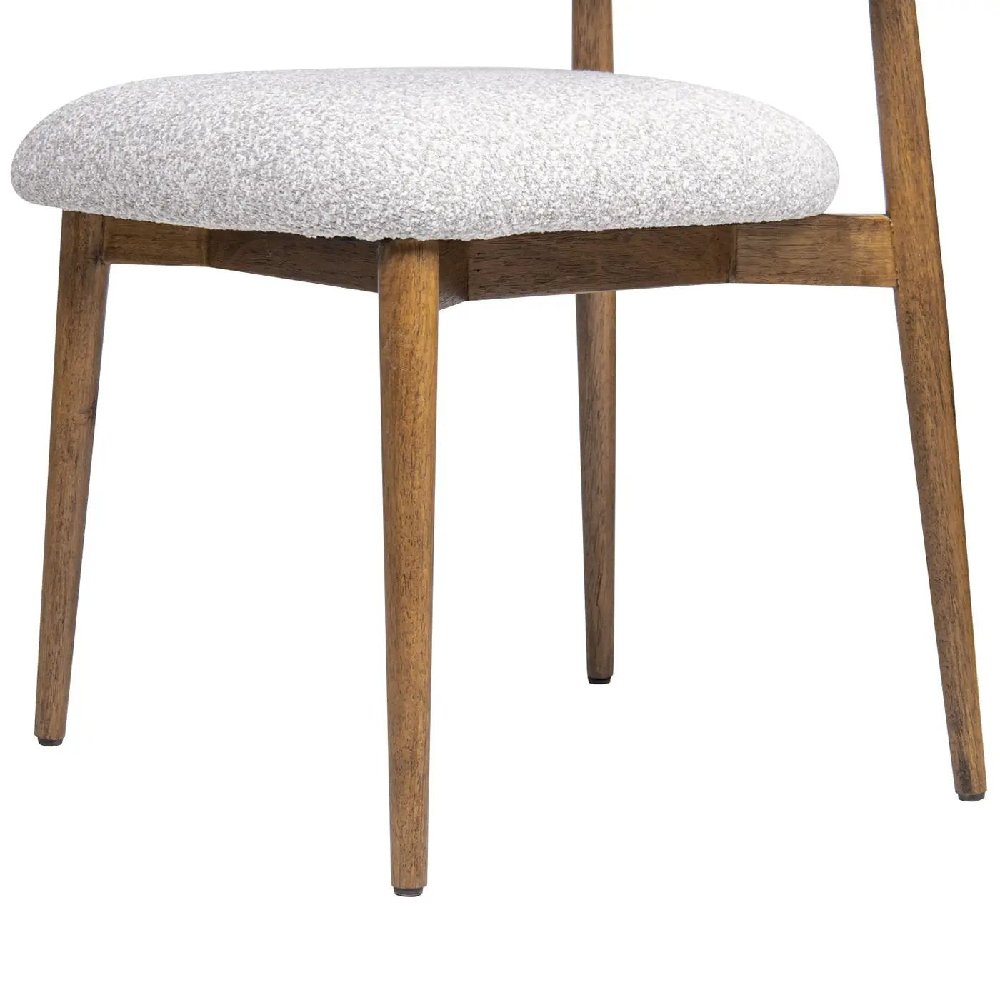 Locke - Modern Upholstered Dining Chair With Frame - Salt / Pepper by Unique Piece Furniture