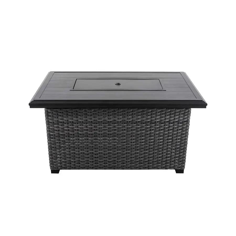 Lassen 4-Piece Firepit Set with Swivel Rocking Chairs by Outdoor-USA®