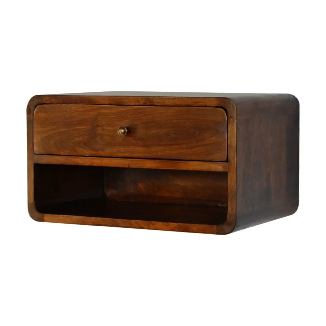 Curve Upper Slot Floating Nightstand by Unique Piece Furniture