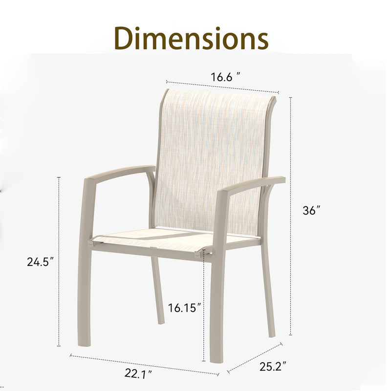 VRSHWO Garden Patio Chairs Set of 2 by HouseOfZazla