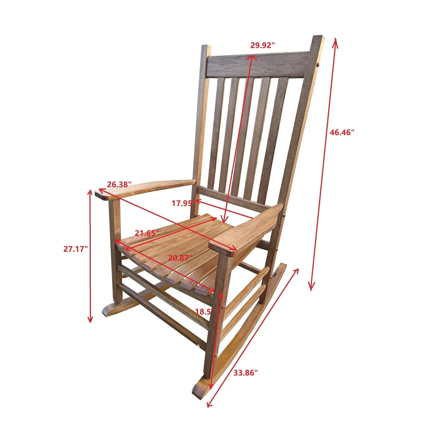 Balcony Porch Adult Rocking Chair by HouseOfZazla