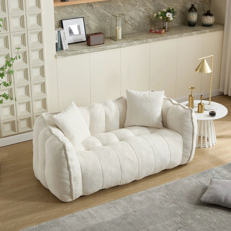 Cozy Beanbag Chair With High Resilience Foam Core For 2 by Unique Piece Furniture