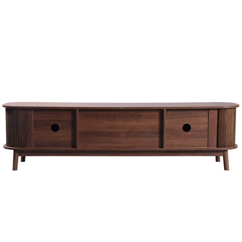Modern Farmhouse Rattan TV Stand by BLAKHOM