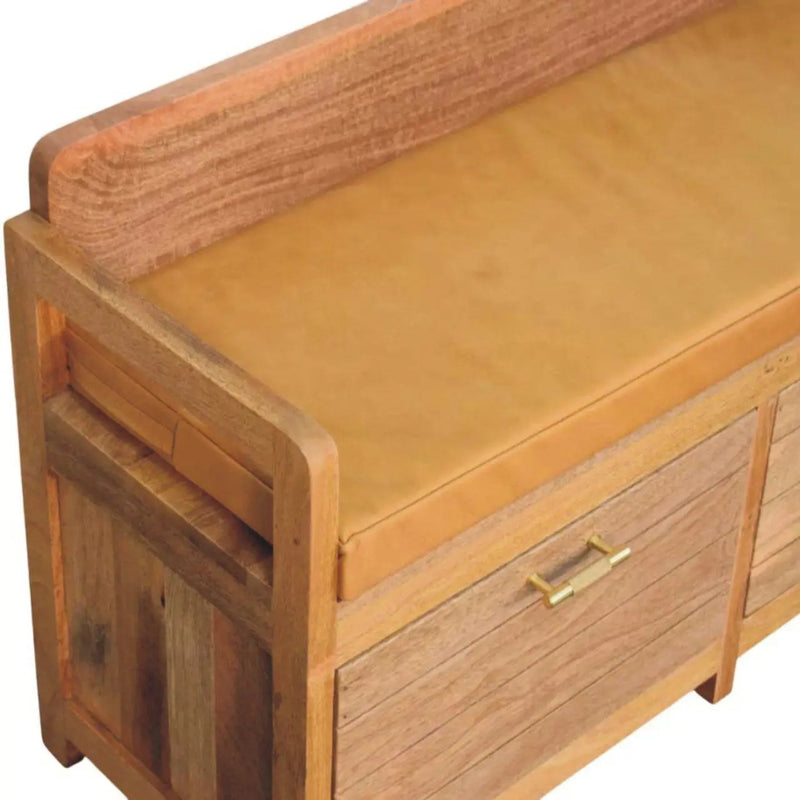 Oxford - 2 Drawer Storage Bench - Beige by HouseOfZazla