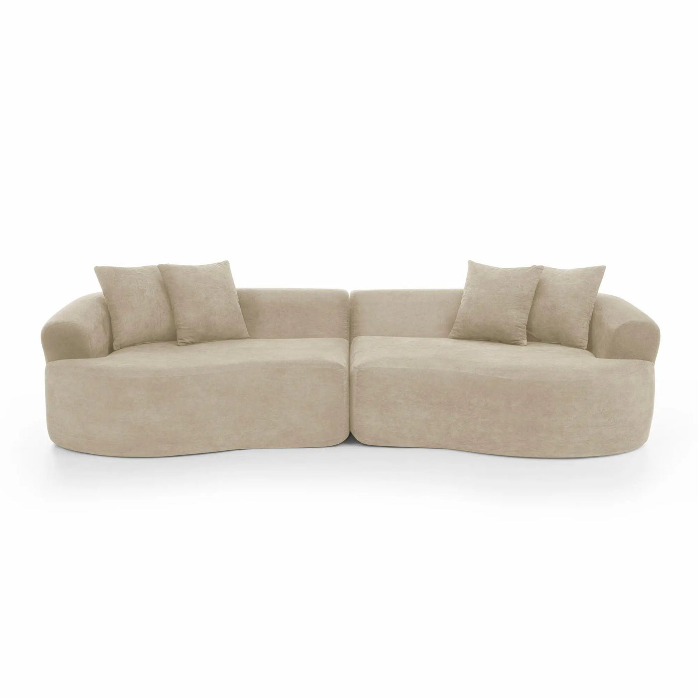 4 Seater Curved Cloud Sectional Sofa by HouseOfZazla
