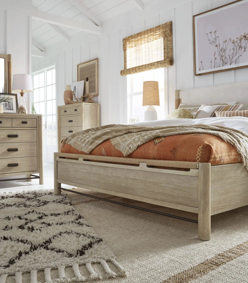 Sunset Cove - Panel Upholstered Bed by Unique Piece Furniture