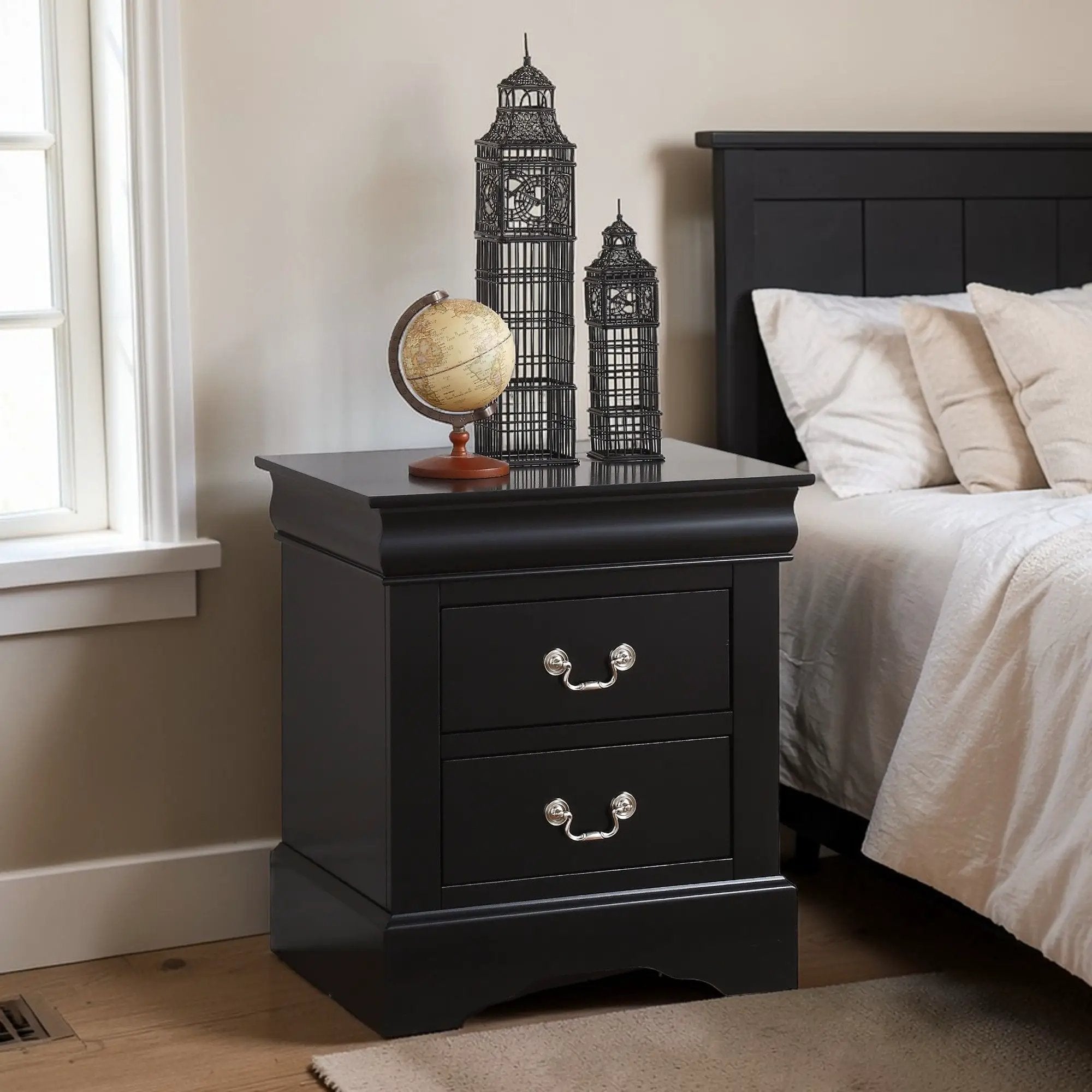 Louis Philippe III - Sleek Design Nightstand by Unique Piece Furniture