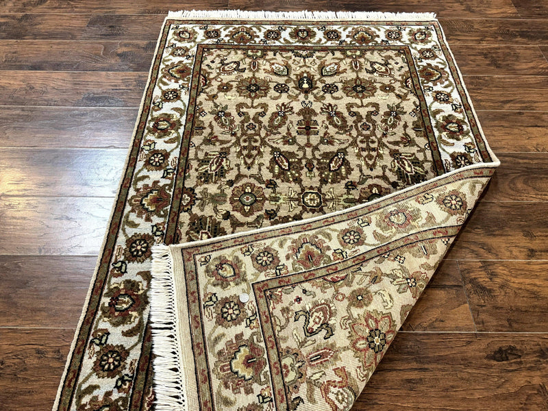 Pak Persian Rug 4x6, Floral Allover Vintage Oriental Carpet, Handmade Wool Rug by Jewel Rugs