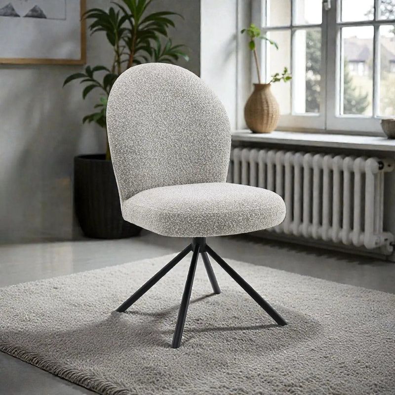 Side Chair With Swivel (Set of 2) - Gray by Unique Piece Furniture