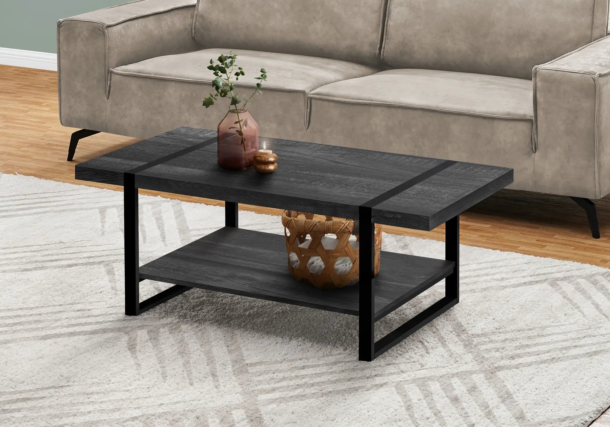 Coffee Table, Accent, Cocktail, Rectangular, Living Room, Contemporary, Modern by Unique Piece Furniture