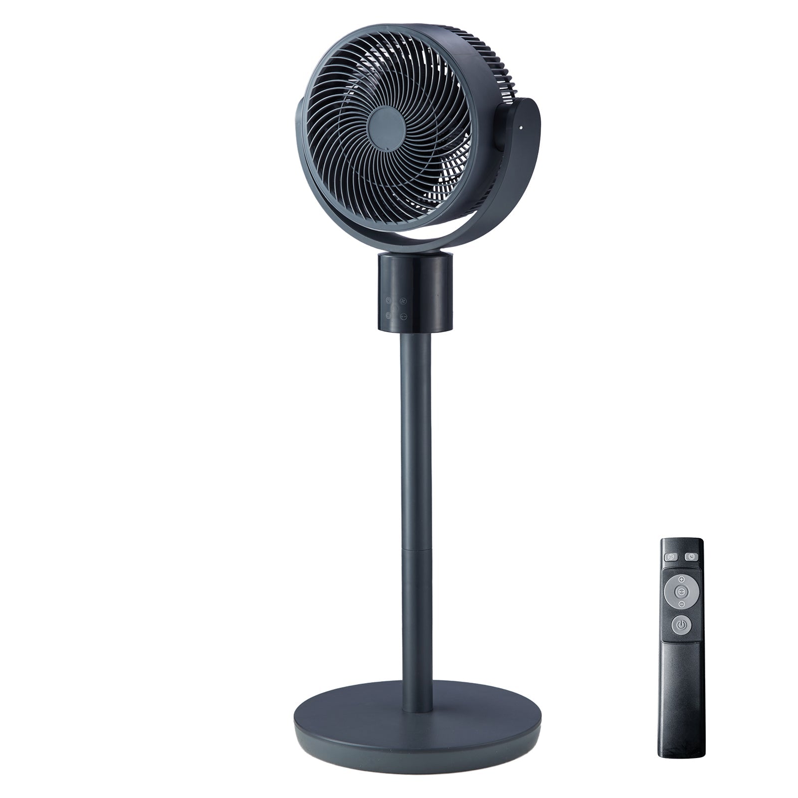 7-Inch Pedestal Fan with Oscillating Standing Design and Remote Control by HouseOfZazla