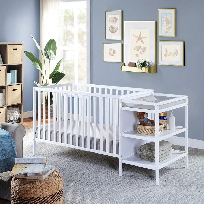 Palmer - 3-in-1 Convertible Crib / Changer Combo by HouseOfZazla