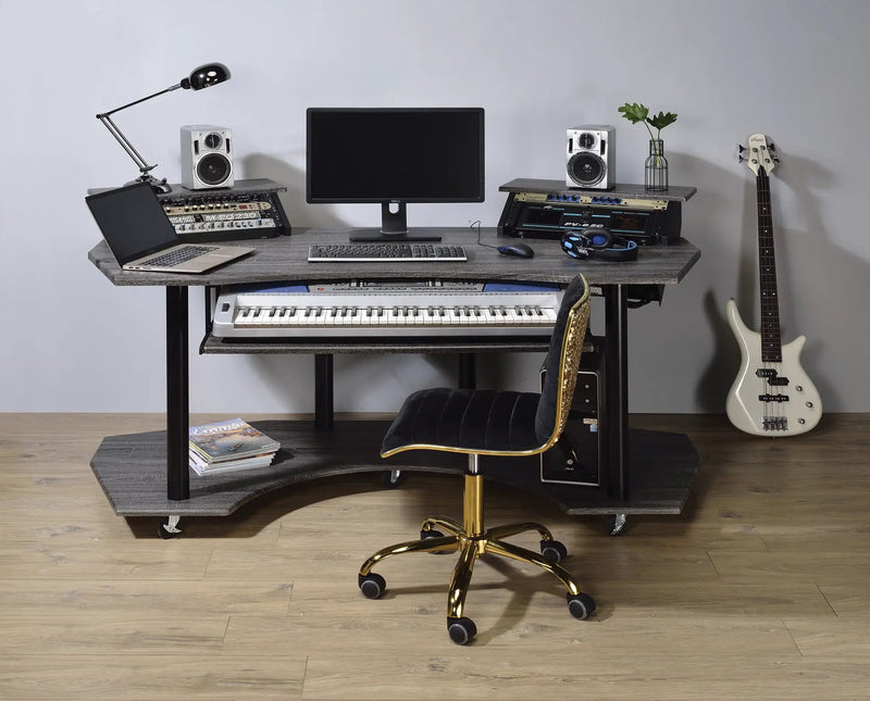 Eleazar - Music Recording Studio Desk - Wood by Unique Piece Furniture