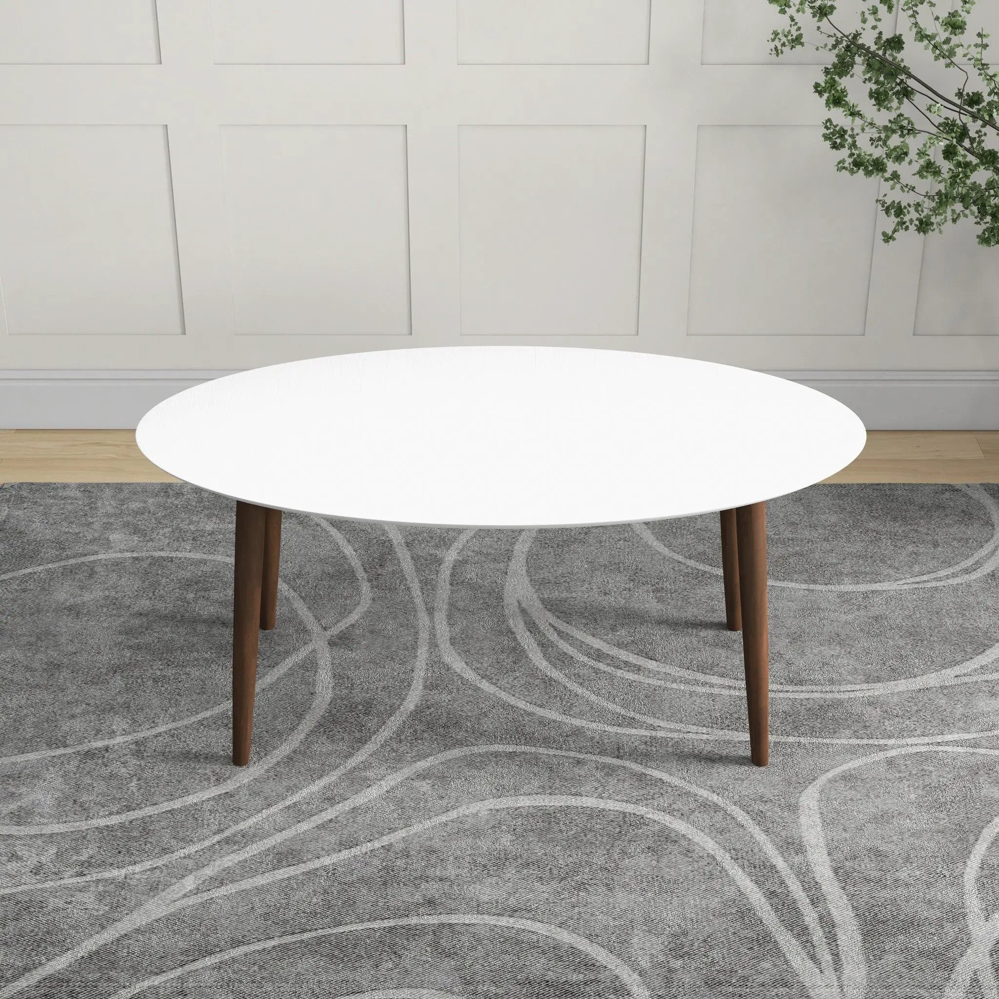 Ada - Mid-Century Modern Style Oval Dining Table by HouseOfZazla