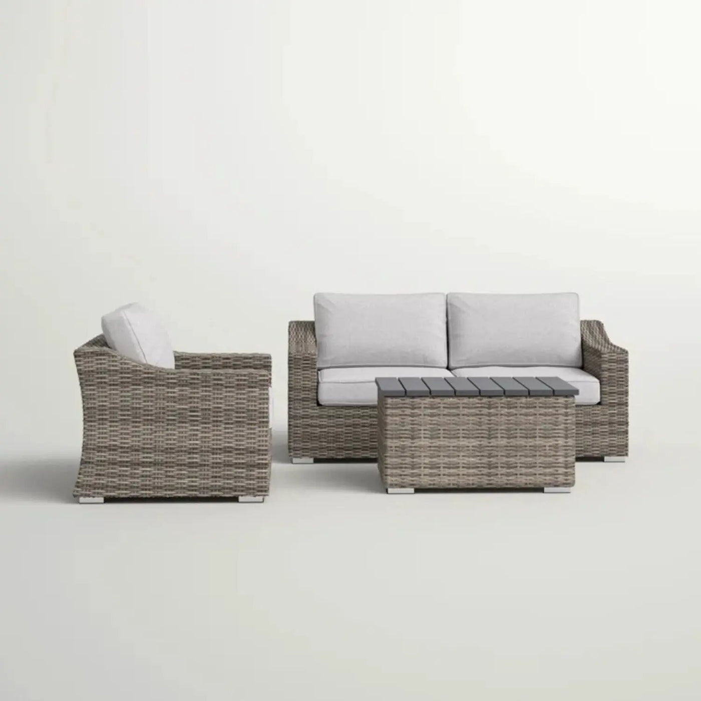 Stylish Sofa Seating Group With Cushions Perfect For Outdoor Gatherings by HouseOfZazla