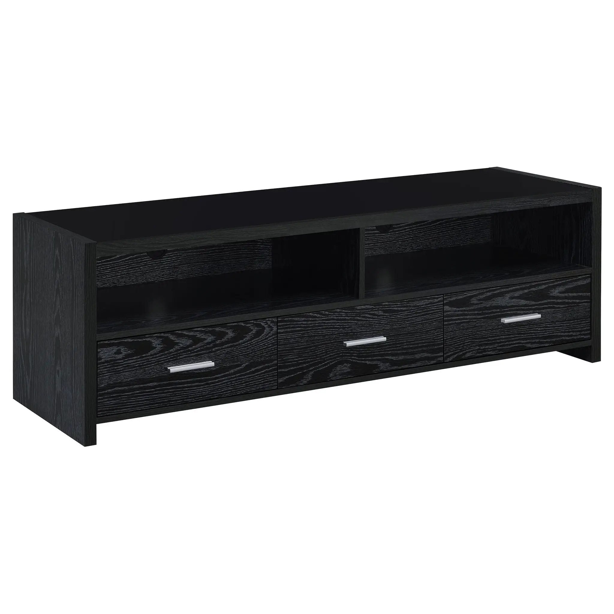 Alton 3-drawer Engineered Wood 61-inch TV Stand Black Oak by Unique Piece Furniture