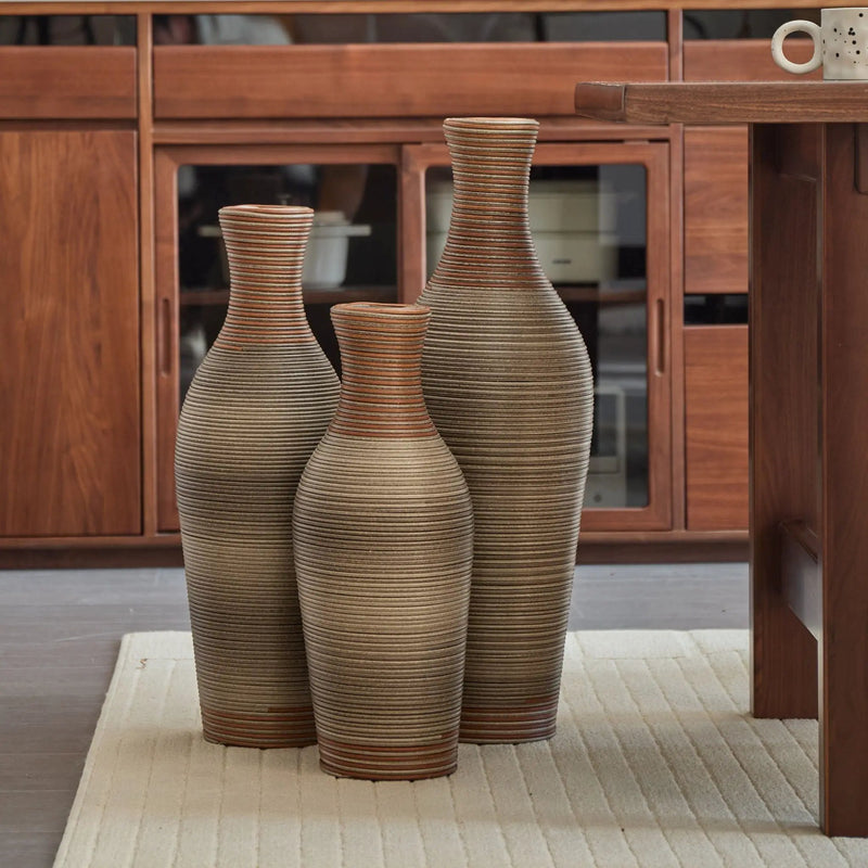 Classic And Neat Floor Vase, High Independent Flower Stand (Set of 3) by HouseOfZazla