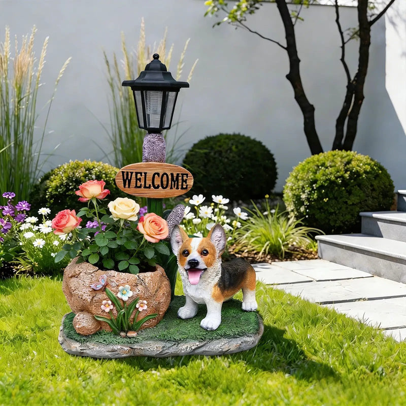 Corgi Dog Planter Garden Decor by HouseOfZazla