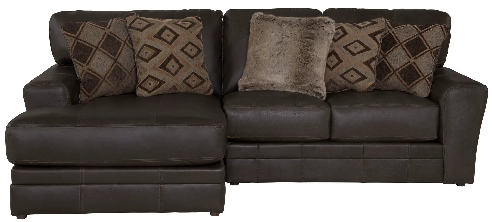 Denali - Italian Leather Match Sectional by Unique Piece Furniture