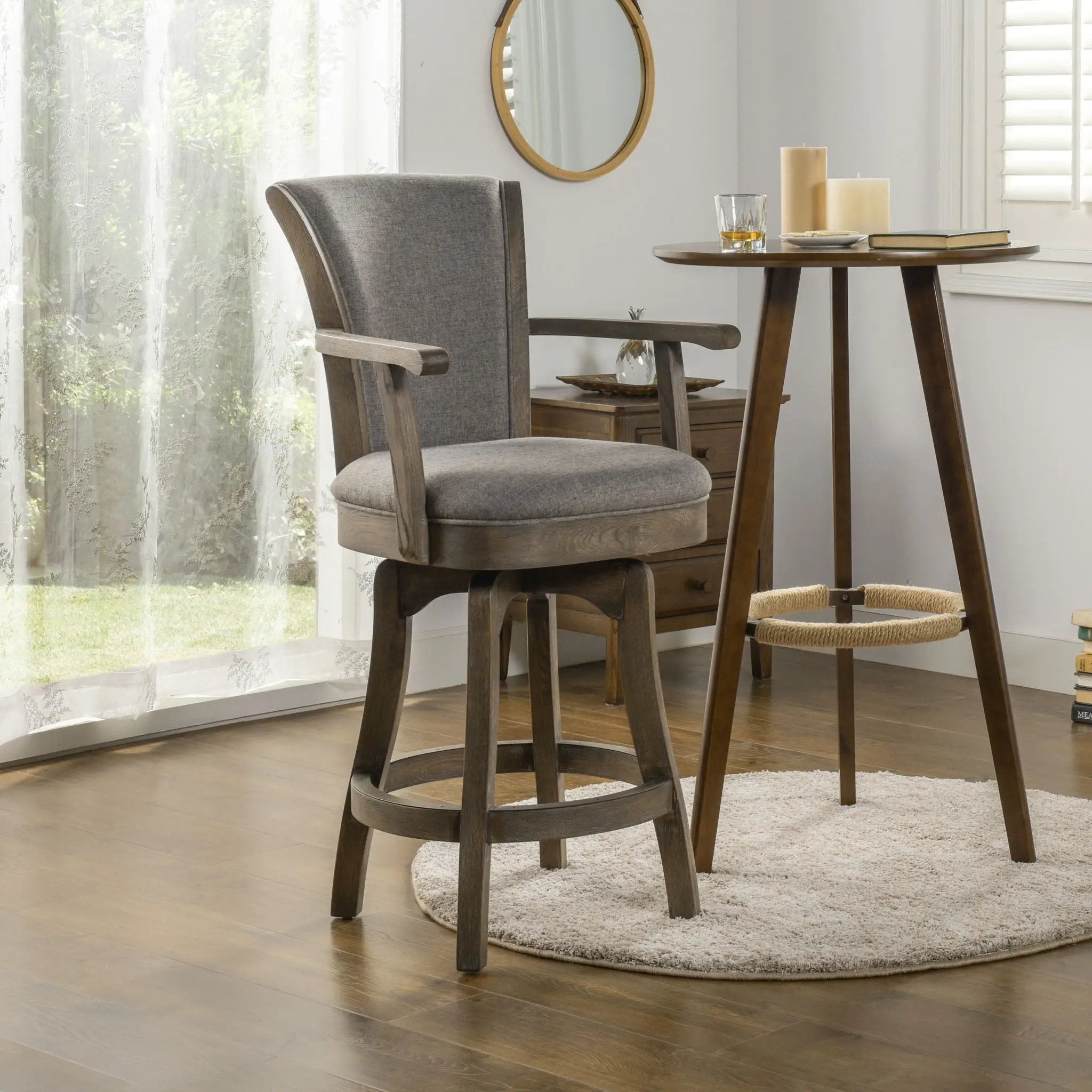 Williams - Swivel Counter Height Bar Stool by Unique Piece Furniture