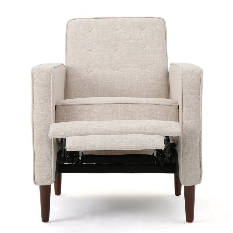 Mid-Century Modern Recliner With Button Tufted Waffle Stitch by HouseOfZazla