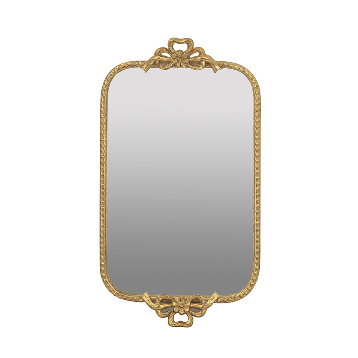 Ornate Gold Accent Tray with Mirrored Surface by HouseOfZazla