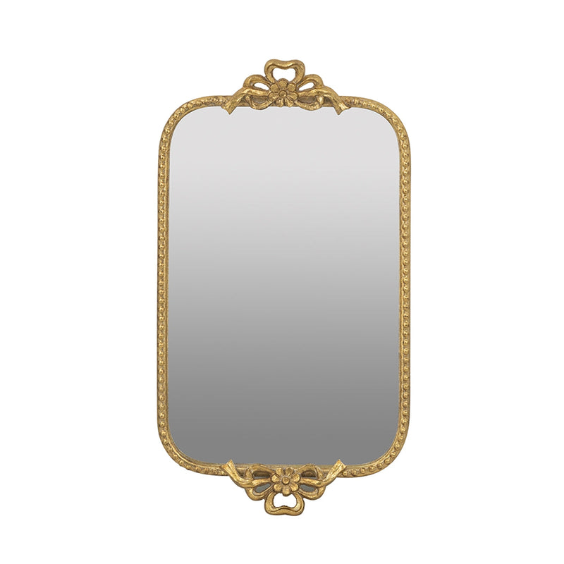 Ornate Gold Accent Tray with Mirrored Surface by HouseOfZazla
