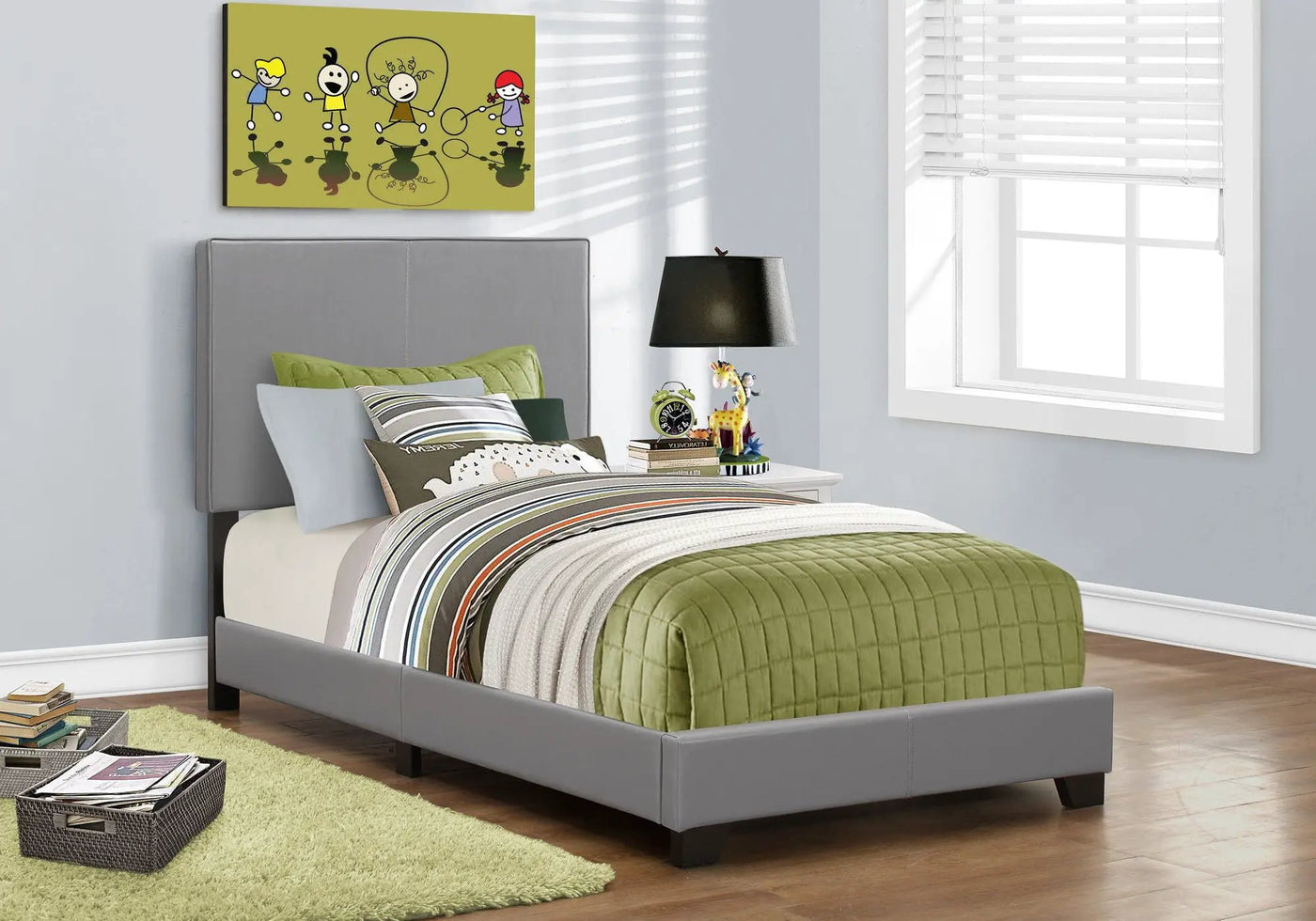 Bed, Upholstered, Transitional by Unique Piece Furniture