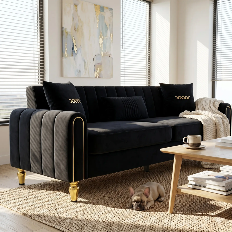 Modern 3-Seater Sofa Couch for Living Room by HouseOfZazla