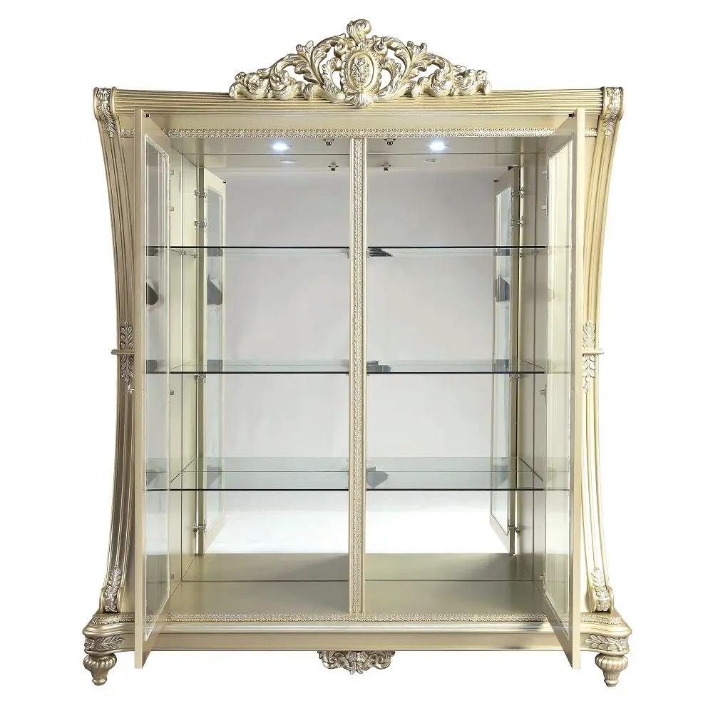 Vatican - Curio - Champagne Silver by Unique Piece Furniture