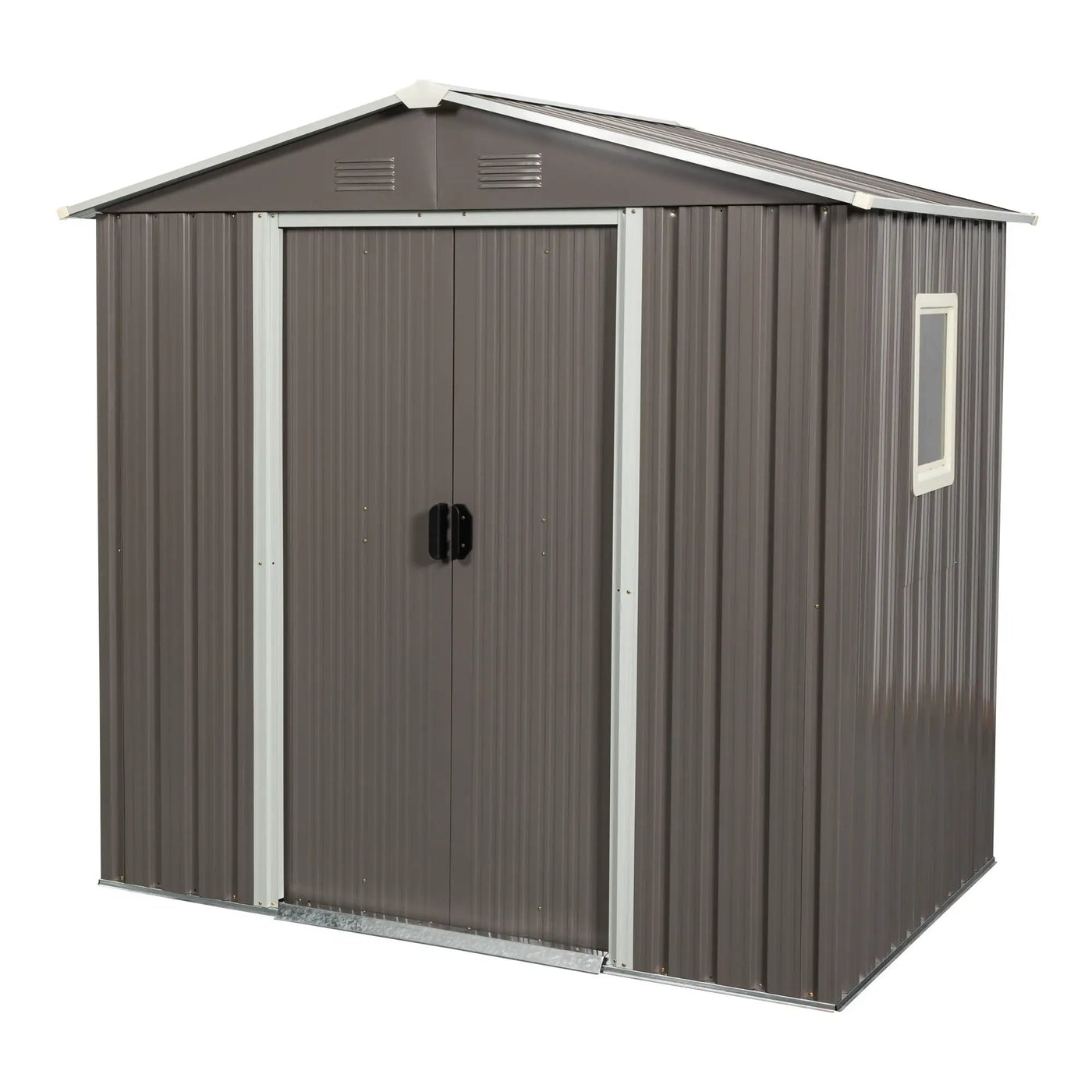 Outdoor Metal Storage Shed With Window by HouseOfZazla