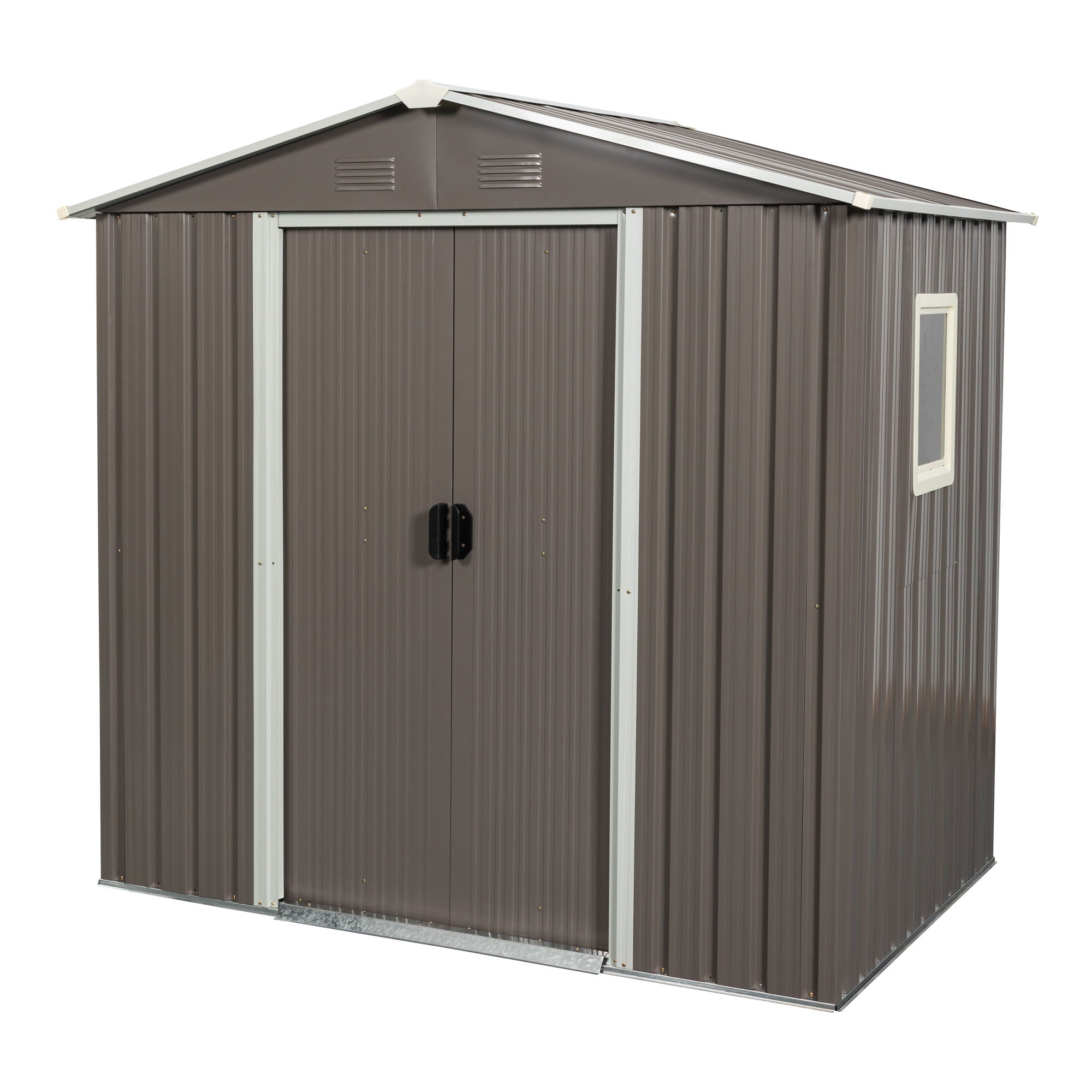 Outdoor Metal Storage Shed With Window by HouseOfZazla