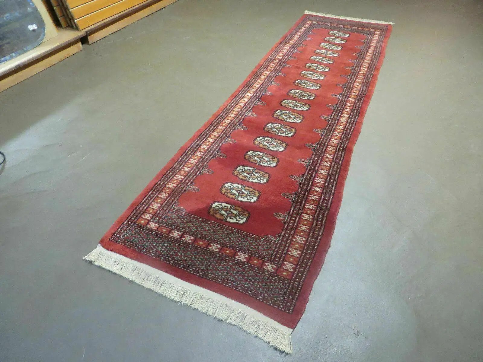 2' 8" X 10' Vintage Handmade Bokhara Turkoman Pakistani Wool Runner Rug Nice by Jewel Rugs