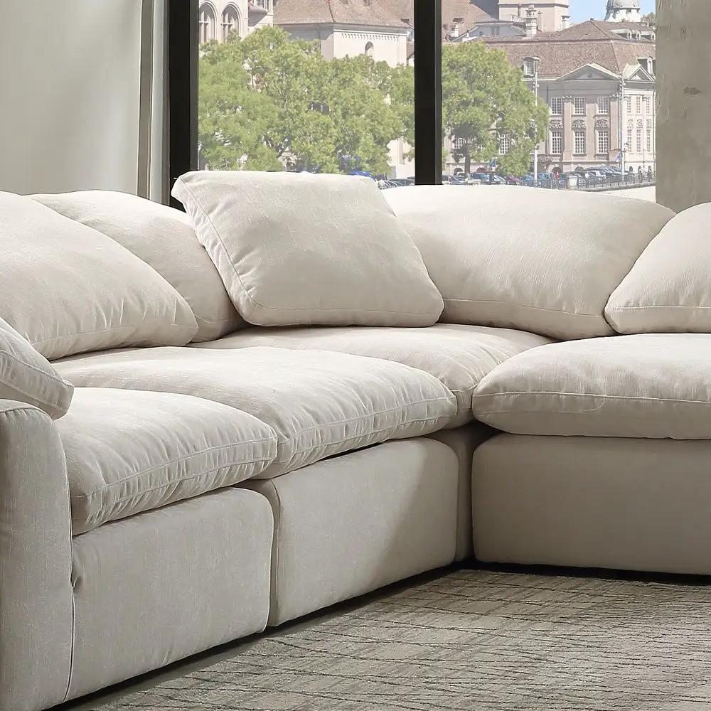 Naveen - Modular Wedge With Pillow by Unique Piece Furniture