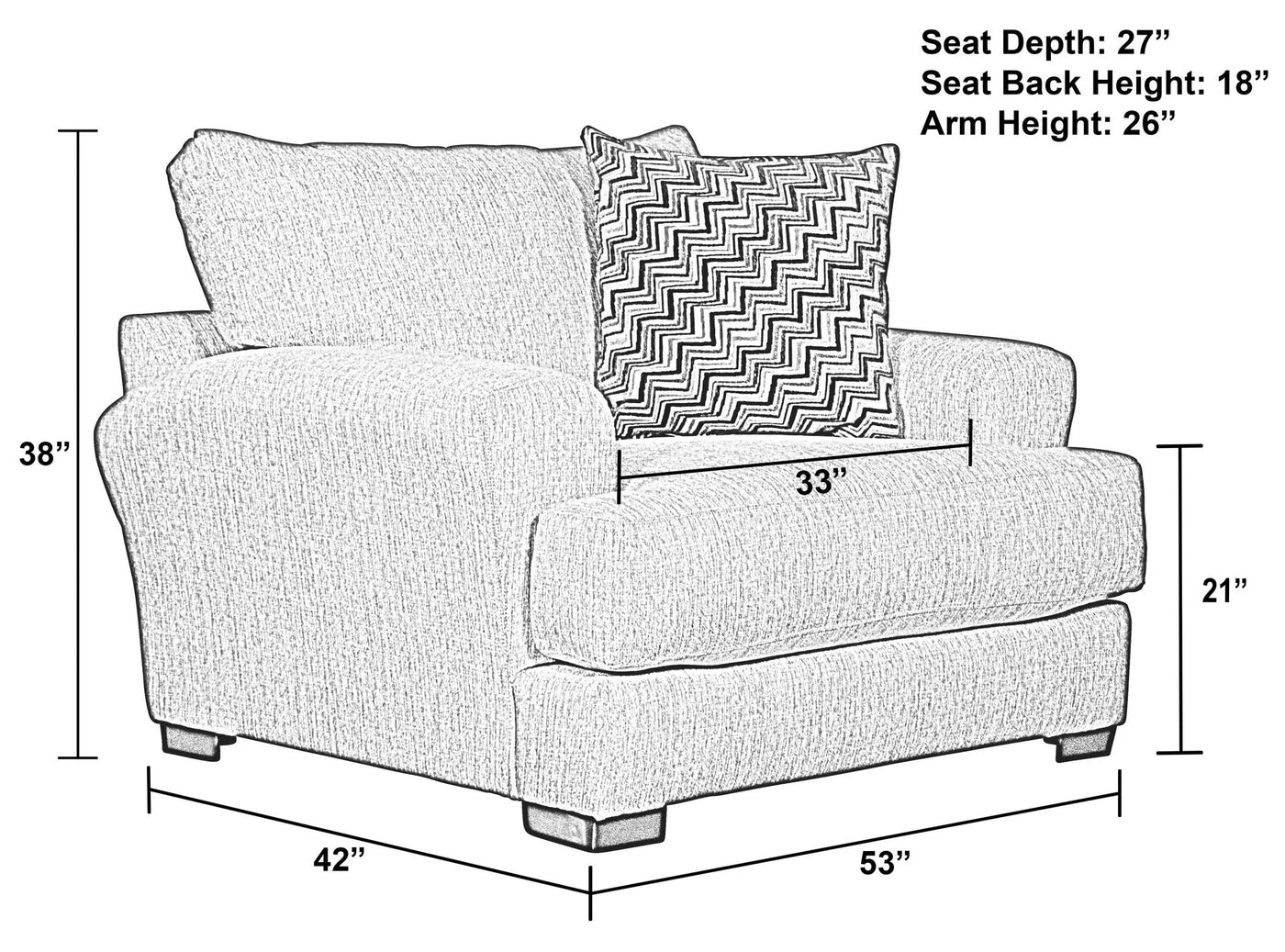 Ava - Sectional - Chair 1/2 by Unique Piece Furniture