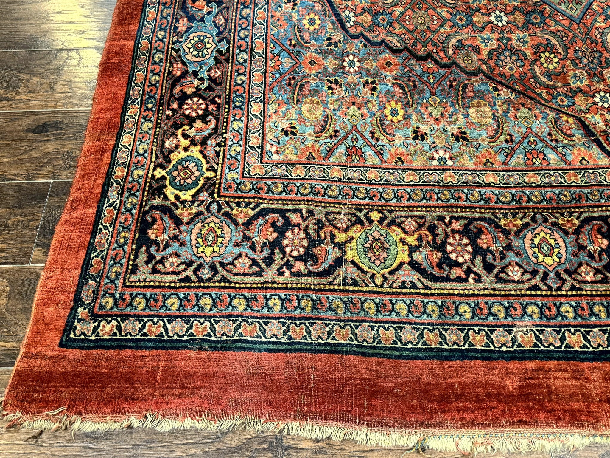Antique Persian Bijar Rug 7x15 by Jewel Rugs