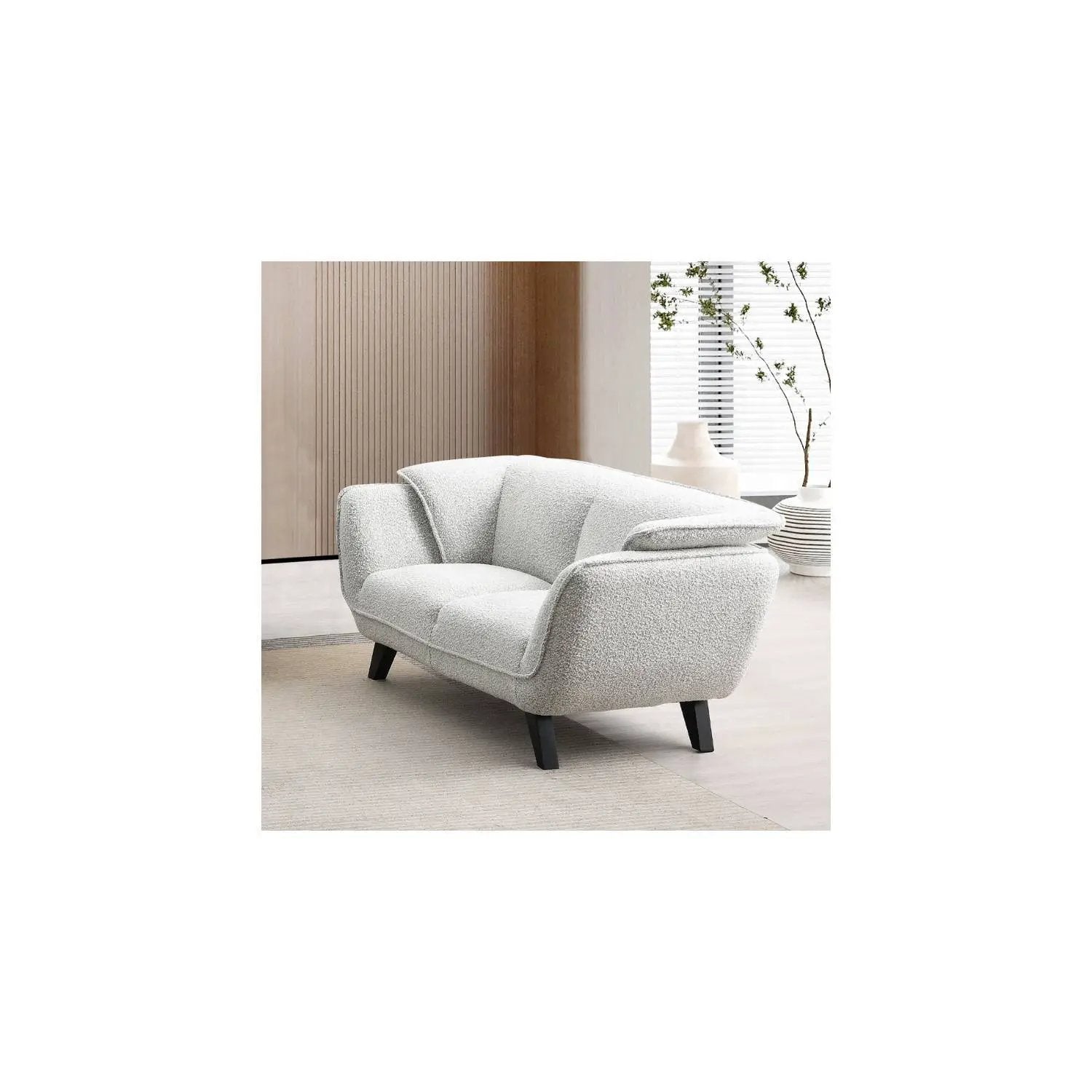 Nayeli - Boucle Loveseat by Unique Piece Furniture