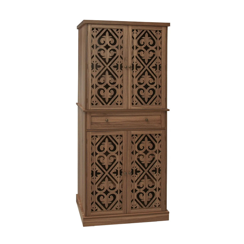 4 Door Cabinet With 1 Drawer, With 4 Adjustable Inner Shelves, Storage Cabinet by HouseOfZazla